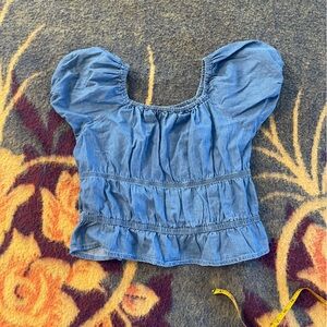 Primark Jean top girls size 14-15 nwt